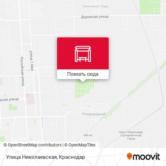 Карта Улица Николаевская