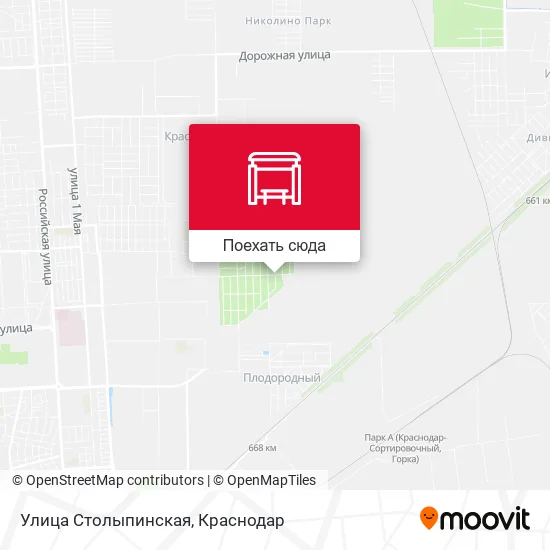 Карта Улица Столыпинская