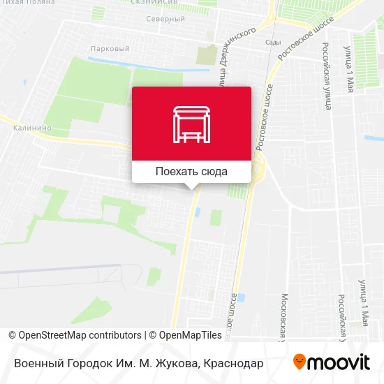 Карта Военный Городок Им. М. Жукова