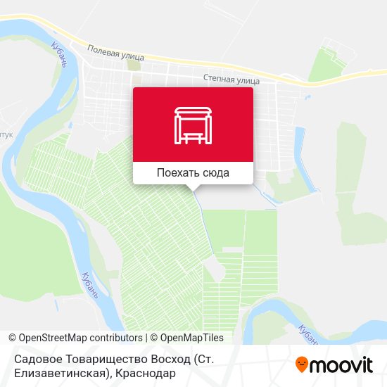 Карта Садовое Товарищество Восход (Ст. Елизаветинская)