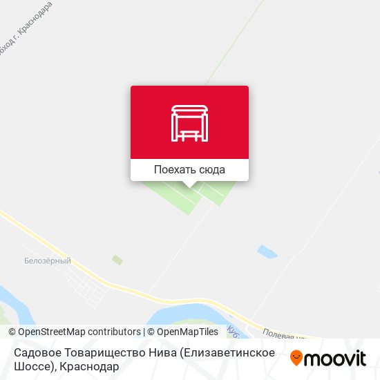 Карта Садовое Товарищество Нива (Елизаветинское Шоссе)