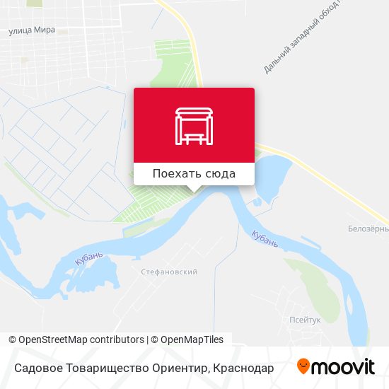 Карта Садовое Товарищество Ориентир