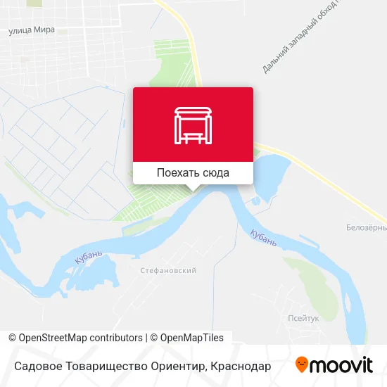 Карта Садовое Товарищество Ориентир