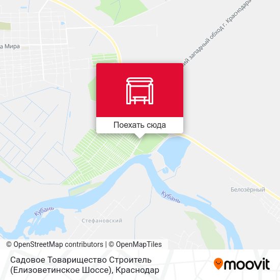 Карта Садовое Товарищество Строитель (Елизоветинское Шоссе)