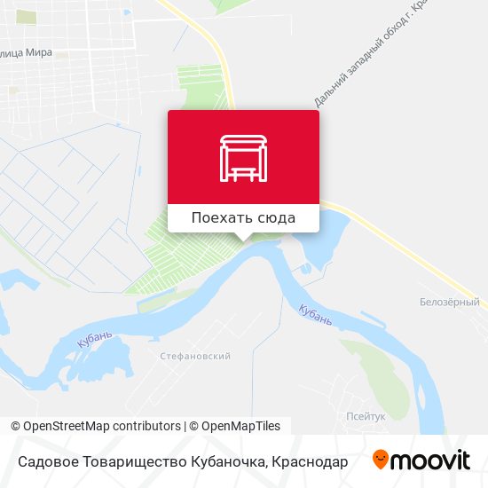 Карта Садовое Товарищество Кубаночка
