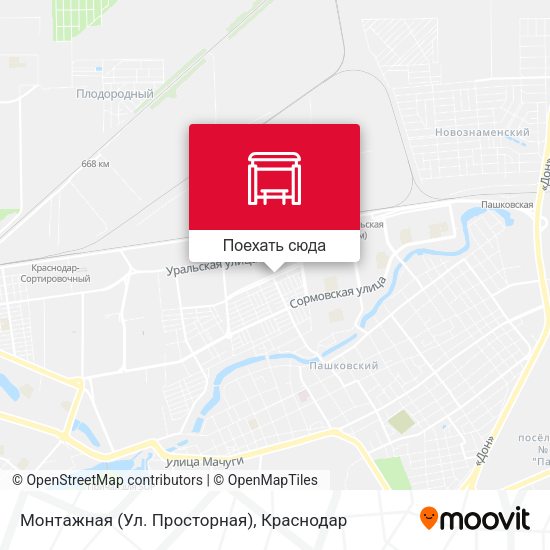 Карта Монтажная (Ул. Просторная)