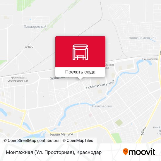 Карта Монтажная (Ул. Просторная)