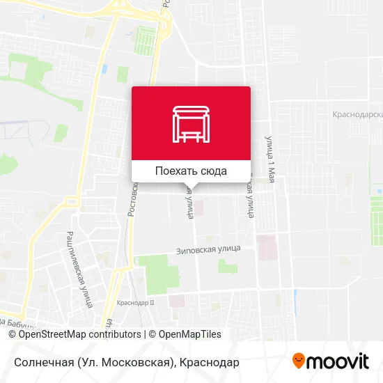 Карта Солнечная (Ул. Московская)