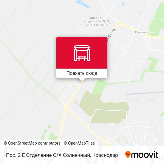Карта Пос. 2-Е Отделение С / Х Солнечный