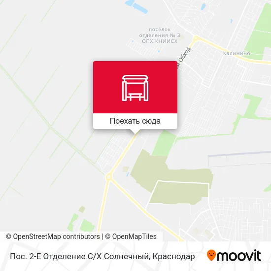 Карта Пос. 2-Е Отделение С / Х Солнечный
