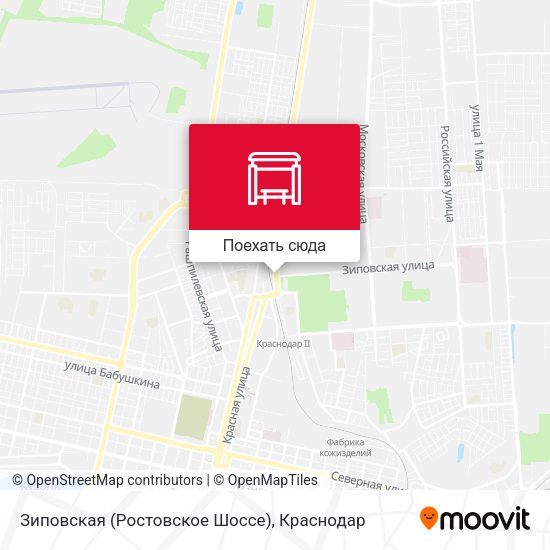 Карта Зиповская (Ростовское Шоссе)