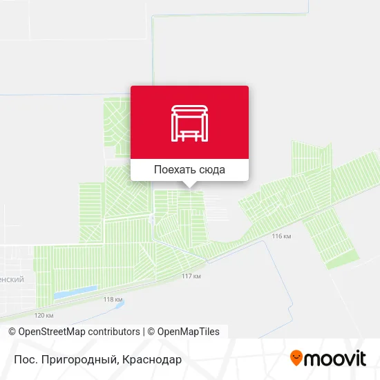 Карта Пос. Пригородный