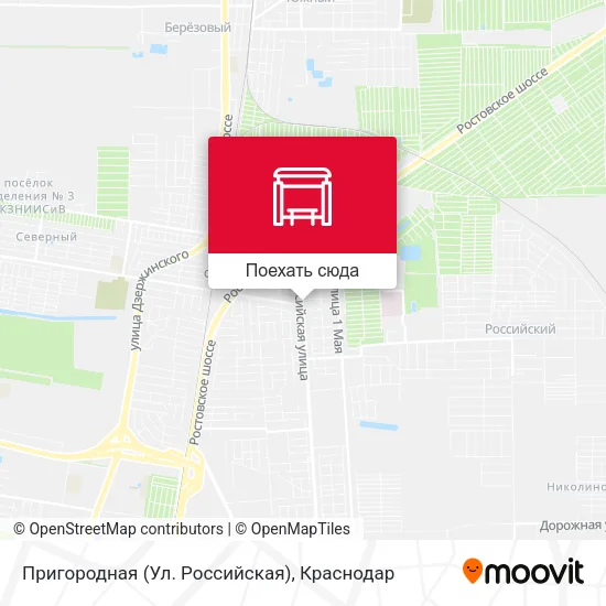 Карта Пригородная (Ул. Российская)