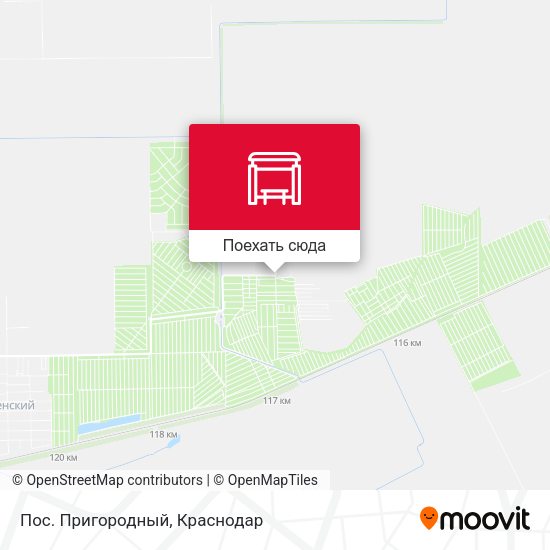 Карта Пос. Пригородный