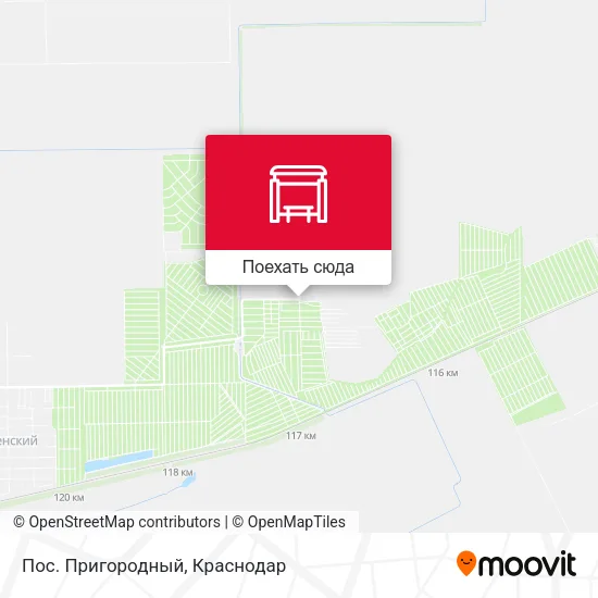 Карта Пос. Пригородный