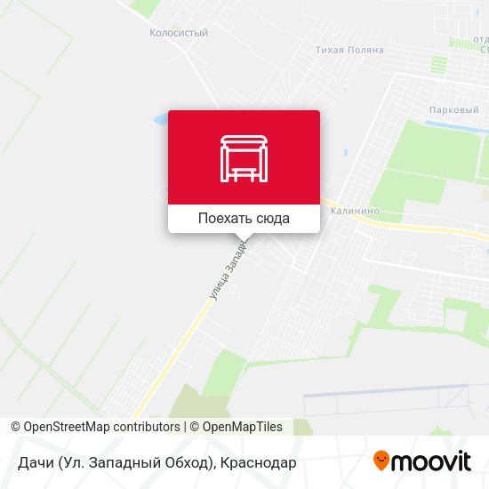 Карта Дачи (Ул. Западный Обход)