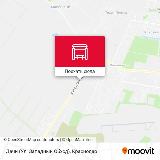 Карта Дачи (Ул. Западный Обход)