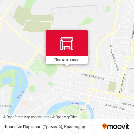 Карта Красных Партизан (Трамвай)