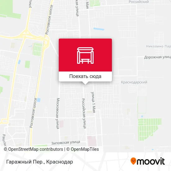 Карта Гаражный Пер.
