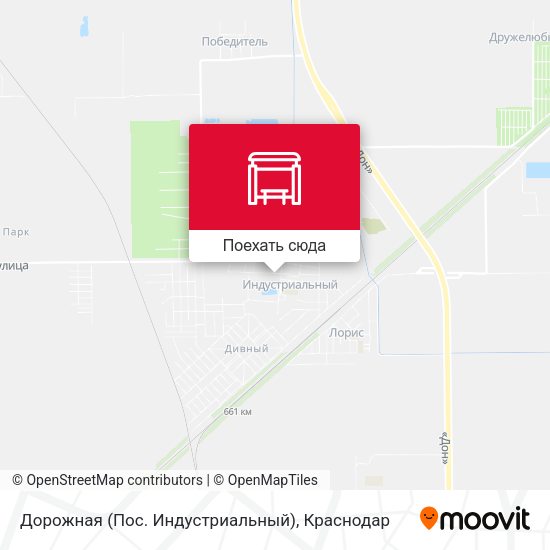Карта Дорожная (Пос. Индустриальный)