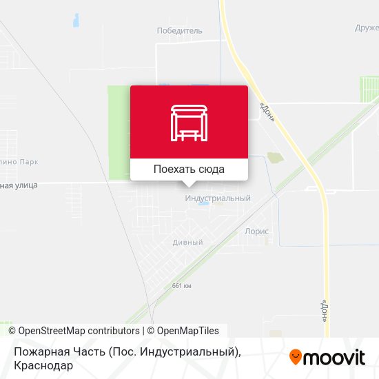 Карта Пожарная Часть (Пос. Индустриальный)
