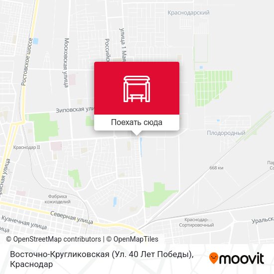Карта Восточно-Кругликовская (Ул. 40 Лет Победы)