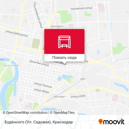 Карта Будённого (Ул. Садовая)
