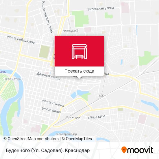 Карта Будённого (Ул. Садовая)