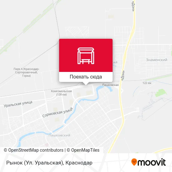 Карта Рынок (Ул. Уральская)