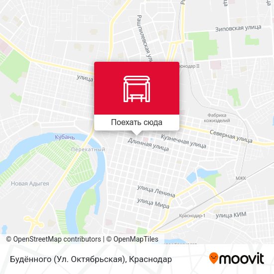 Карта Будённого (Ул. Октябрьская)