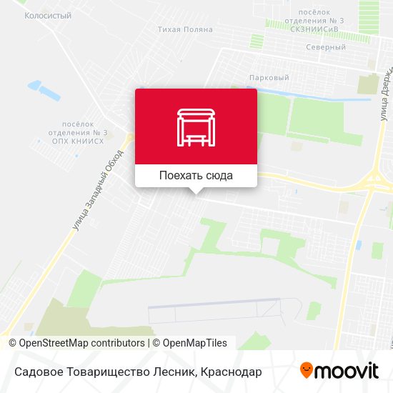 Карта Садовое Товарищество Лесник