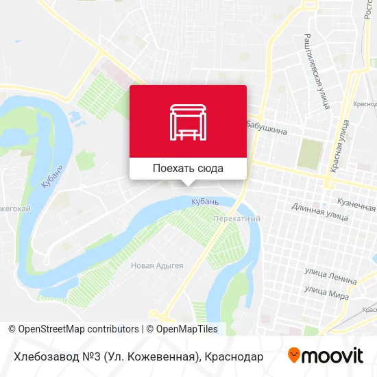 Карта Хлебозавод №3 (Ул. Кожевенная)