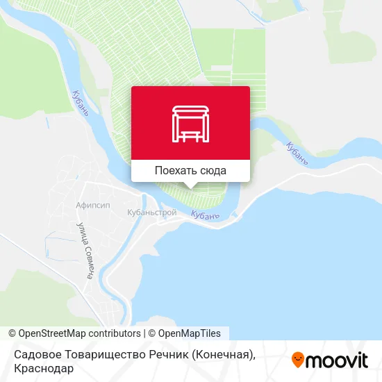 Карта Садовое Товарищество Речник (Конечная)