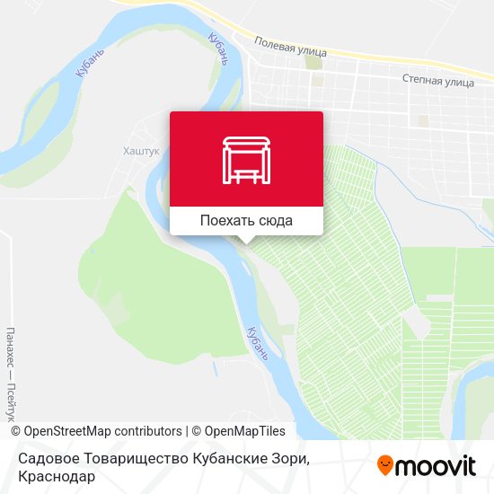 Карта Садовое Товарищество Кубанские Зори