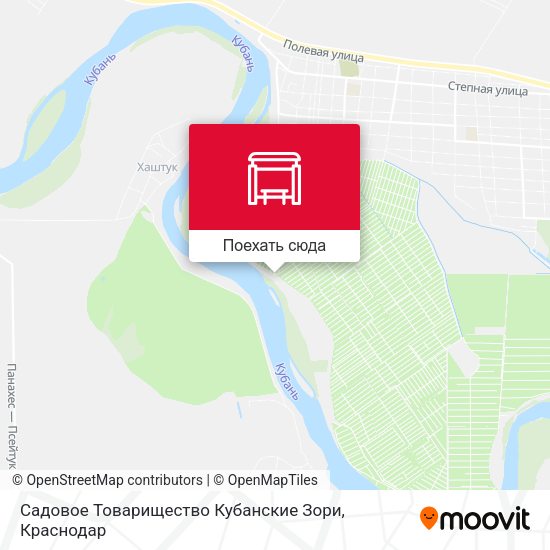 Карта Садовое Товарищество Кубанские Зори