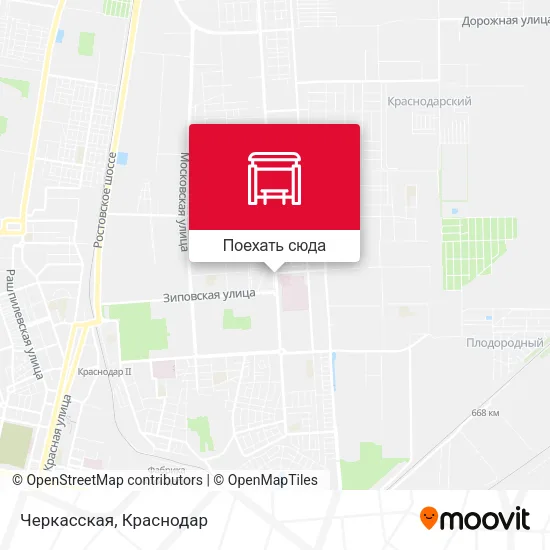 Карта Черкасская