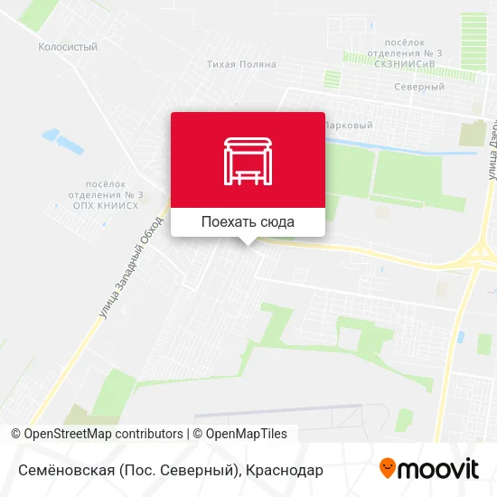 Карта Семёновская (Пос. Северный)