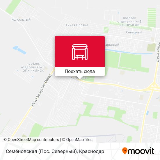 Карта Семёновская (Пос. Северный)