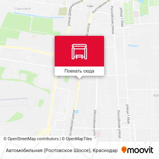 Карта Автомобильная (Ростовское Шоссе)