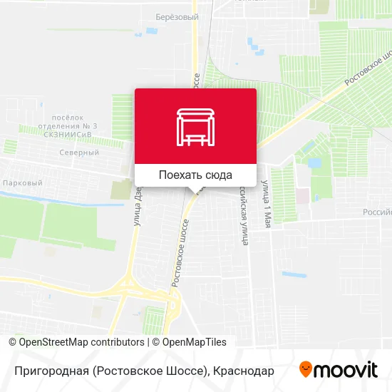Карта Пригородная (Ростовское Шоссе)