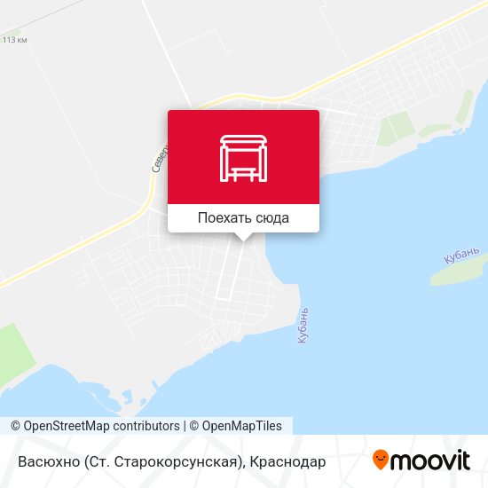 Карта Васюхно (Ст. Старокорсунская)