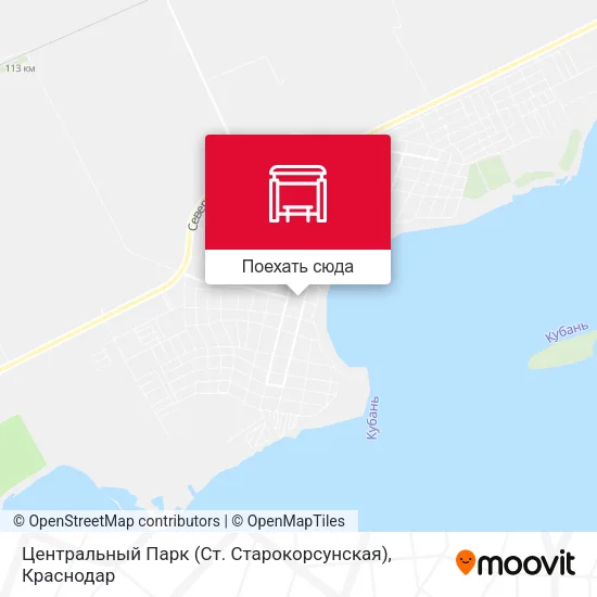 Карта Центральный Парк (Ст. Старокорсунская)