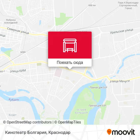 Карта Кинотеатр Болгария