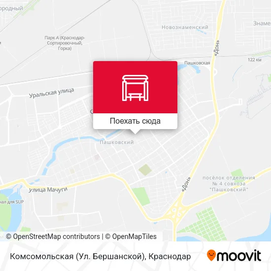 Карта Комсомольская (Ул. Бершанской)