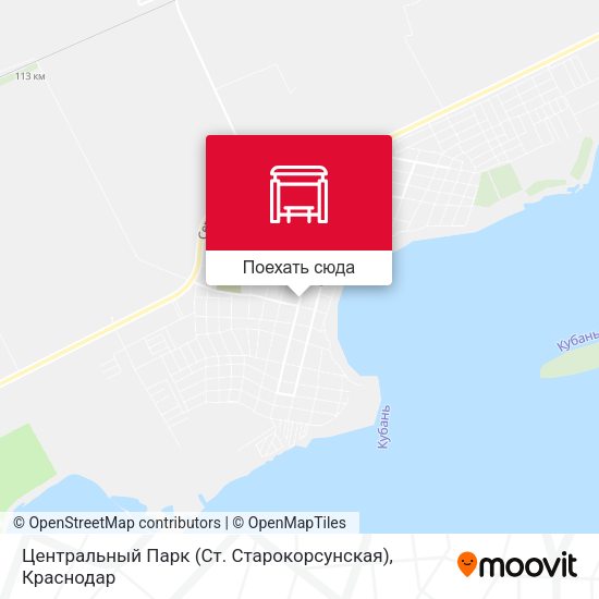 Карта Центральный Парк (Ст. Старокорсунская)