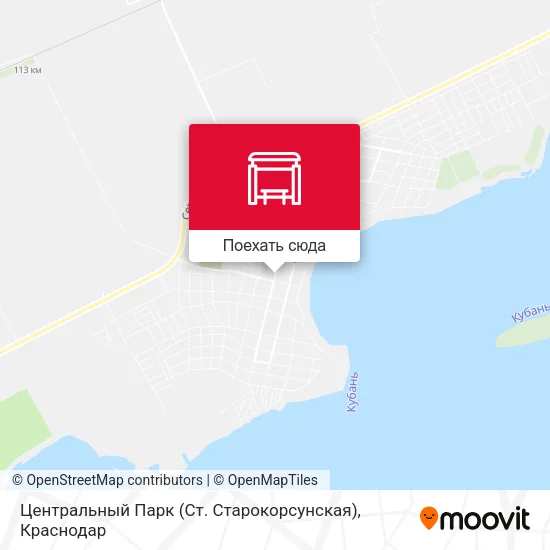 Карта Центральный Парк (Ст. Старокорсунская)