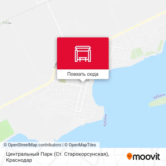 Карта Центральный Парк (Ст. Старокорсунская)