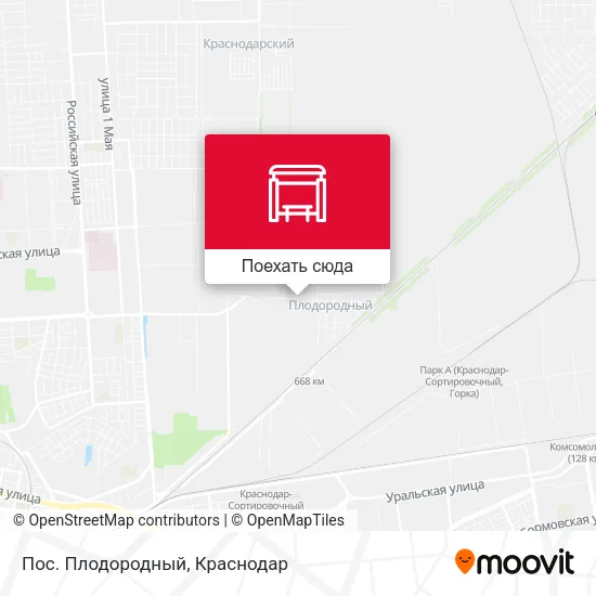 Карта Пос. Плодородный