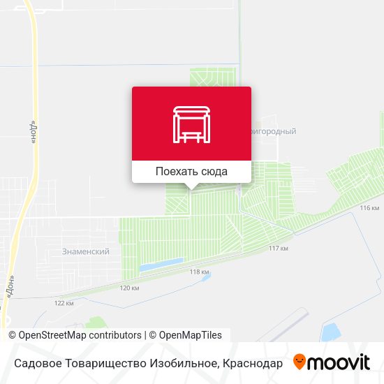 Карта Садовое Товарищество Изобильное