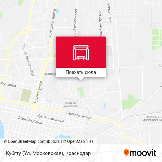Карта Кубгту (Ул. Московская)